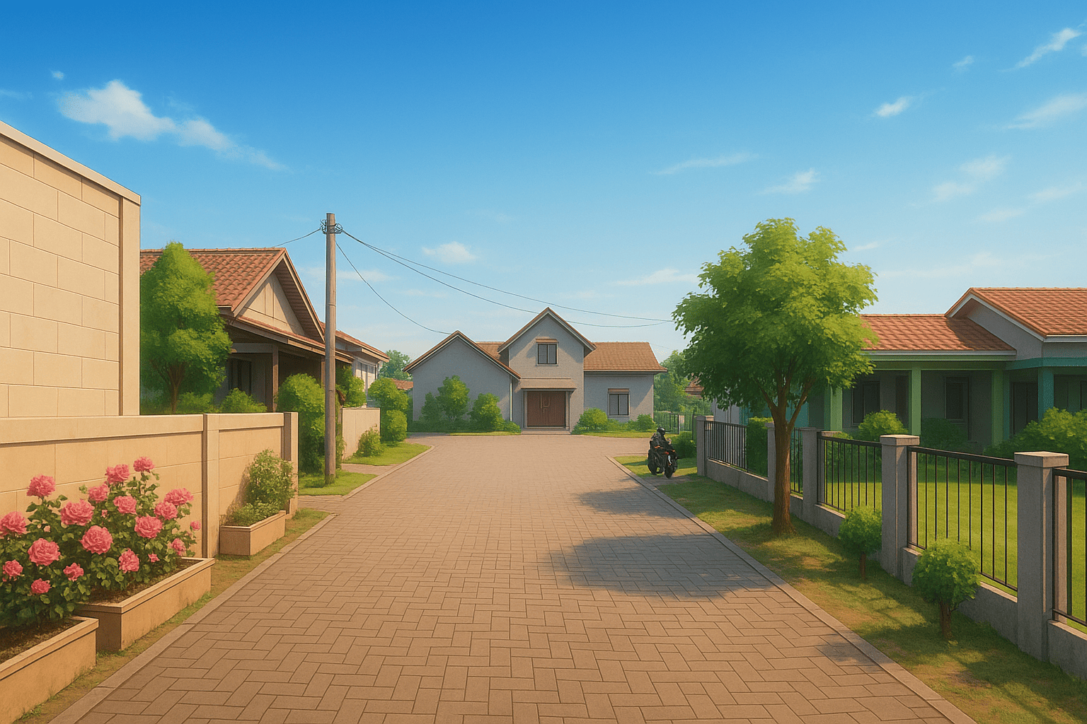 Fasilitas perumahan Jati Unggul Permai yang nyaman dan modern